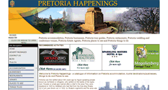 Desktop Screenshot of pretoriahappenings.co.za