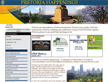 Tablet Screenshot of pretoriahappenings.co.za